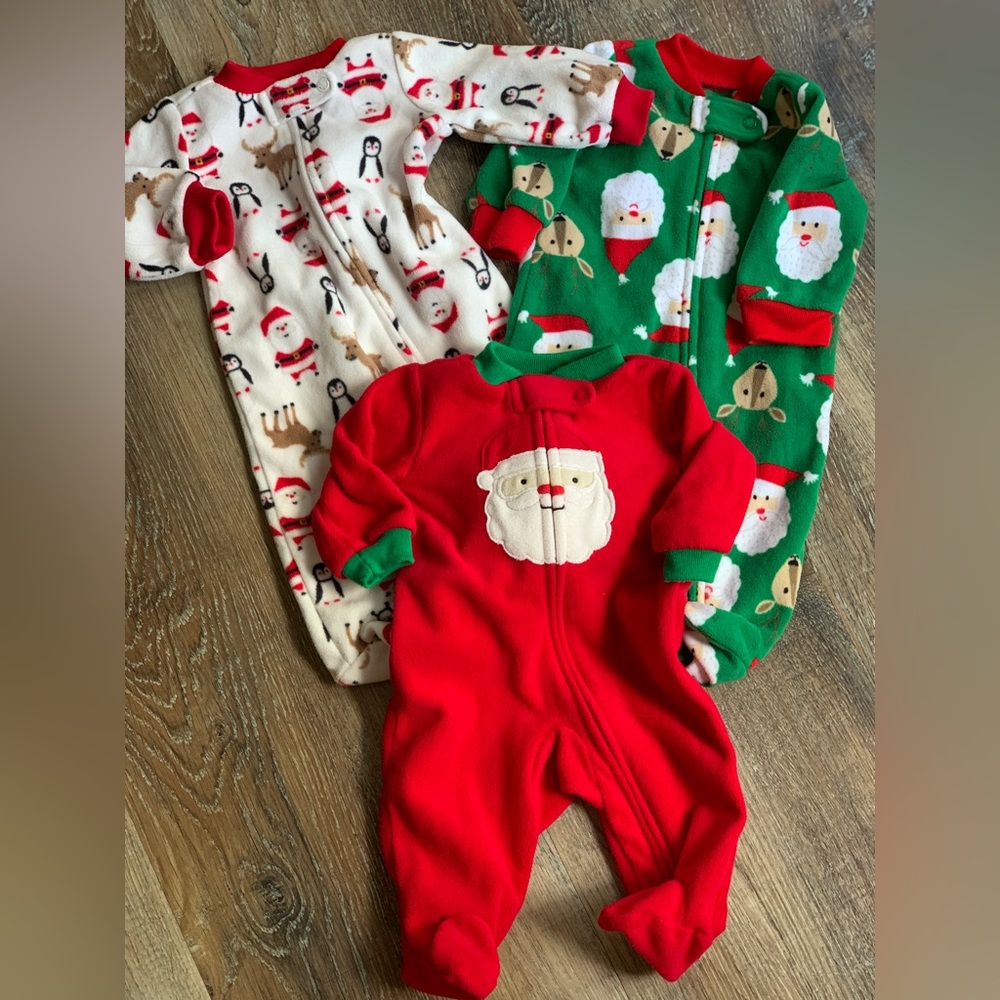 Carters Christmas Pj Set of 3